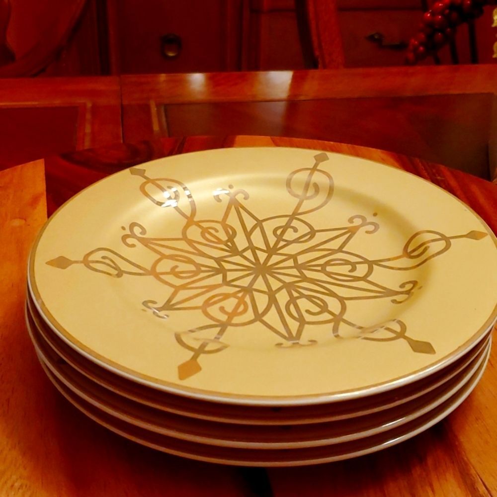 4 Salad Plates by Roscher & Co